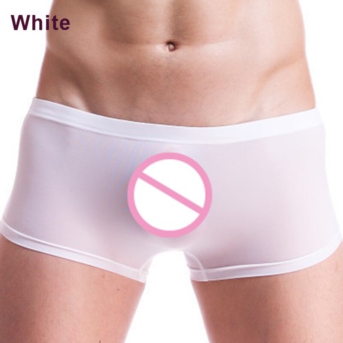 Men Ice Silk Briefs Underwear Seamless Comfy Boxer Shorts Bulge Pouch Underpants - Picture 4 of 31