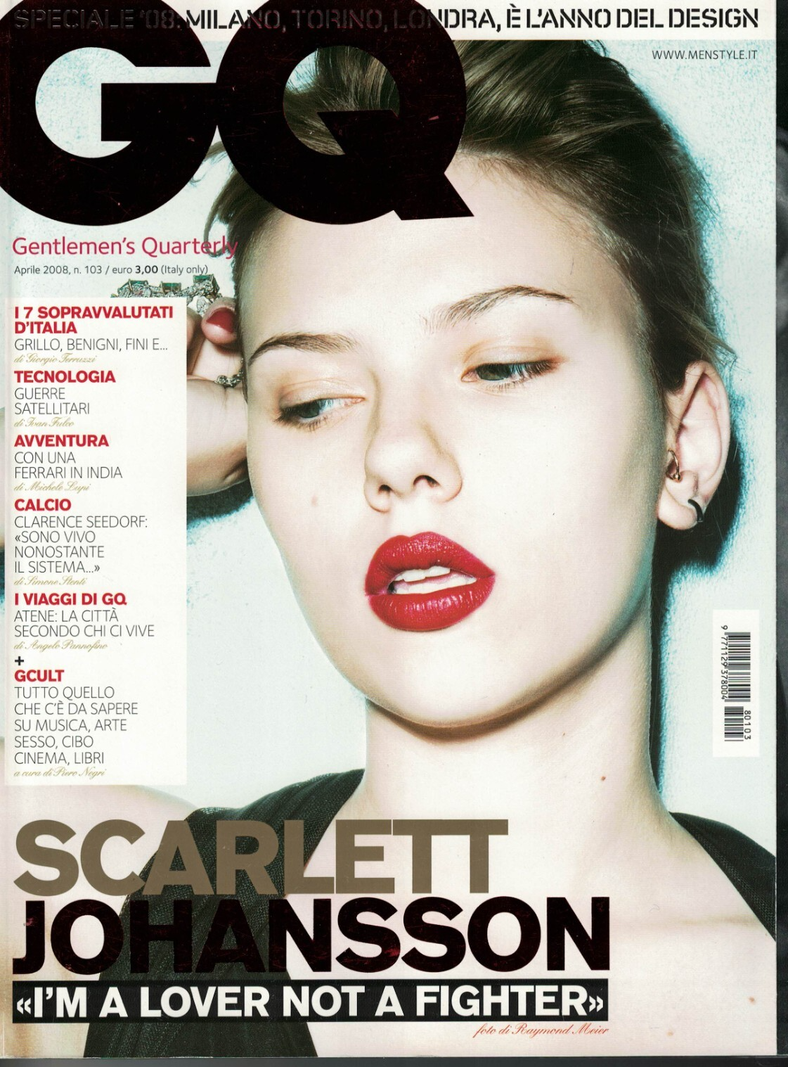 Scarlett Johansson GQ Magazine Italy April 2008 April Dave Grohl Sato 103 4/08