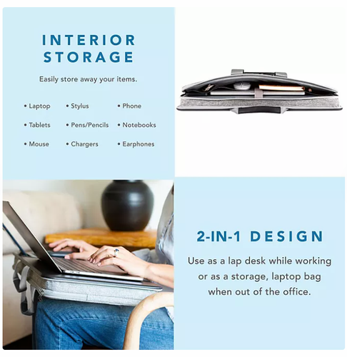 LAPGEAR Home Office Lap Desk mit Stauraum - Bild 2 von 7