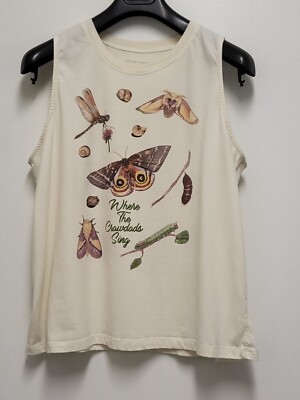 Where The Crawdads Sing Womens Tank Top Junior Size XXL Nature Inspired Cream
