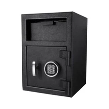 Steel Drop Safe, Digital Keypad Entry, Anti,Fishing Baffles for Protection