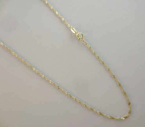 Real 14k Gold Singapore Chain.16,18,20 