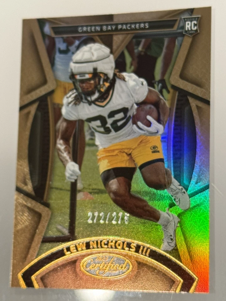 2022 Panini Certified Lew Nichols III Rookie Card #134, 272/275 Bronze - Image 4 of 4