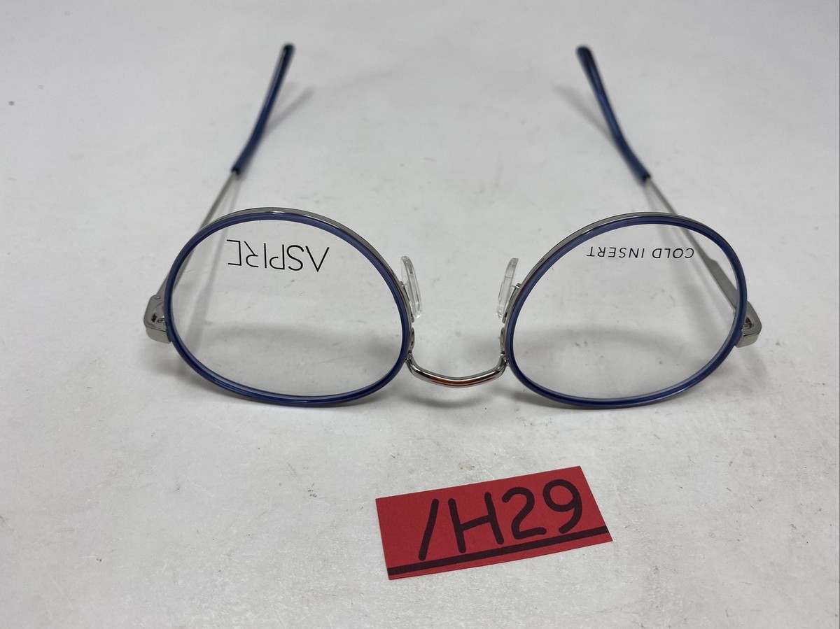 Aspire Great Unisex Eyeglass Frame Blue Transparent Silver ASPIRE PHYSICALLY FIT BLUE GREY TRANSPARENT SILVER 50/21/135  main image 2