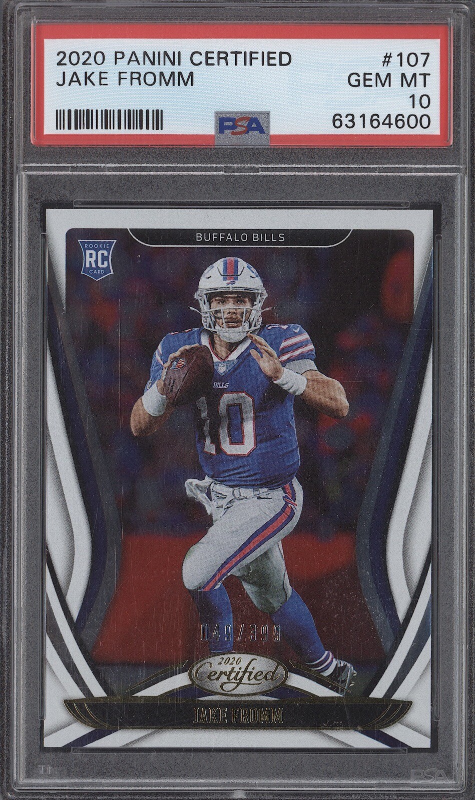 Jake Fromm Panini Certified #107 Base