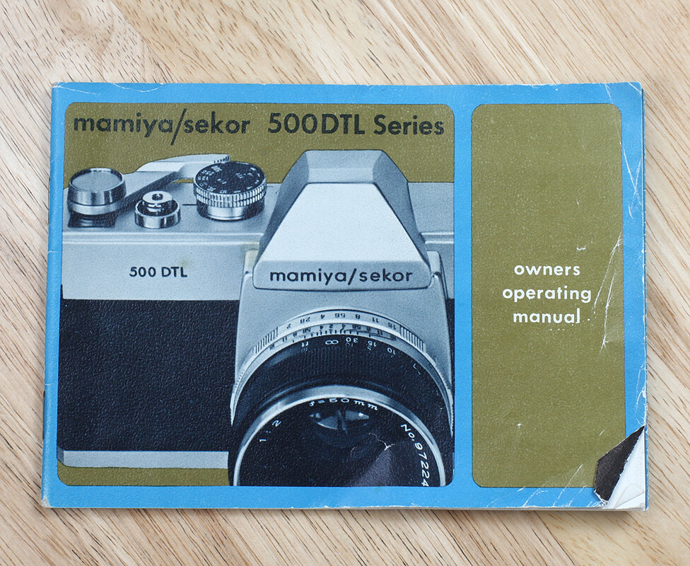 ポジティブ MAMIYA 500 DTL SERIES 35MM INSTRUCTION BOOK/126687 | eBay