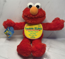 VTG 1997 Talking Elmo Sesame Street Talking Plush Doll With Tags Applause Works