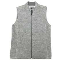 Red Maple Sportswear Sweater Vest Womens M Gray Alpaca Blend Warm Preppy Gorp