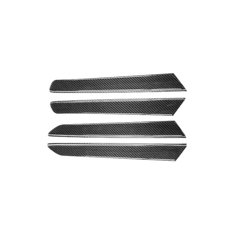Cubierta de panel de puerta interior de fibra de carbono 8 piezas para Volkswagen Jetta Sedán Foto 2 de 4