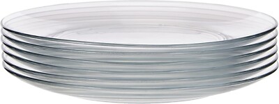 Duralex Lys Glas Speiseteller - 6 Stück - Klar Speiseteller 23,5 cm 9'' Klar