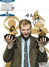 BON IVER JUSTIN VERNON SIGNED 8X10 PHOTO BECKETT COA GRAMMY AWARD WINNER SINGER
