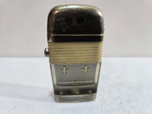 Working Vintage Scripto Vu FLEUR DE LIS Lighter 7203/29
