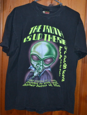 Vintage Alien Workshop The Truth Is Up There 90's Graphic T