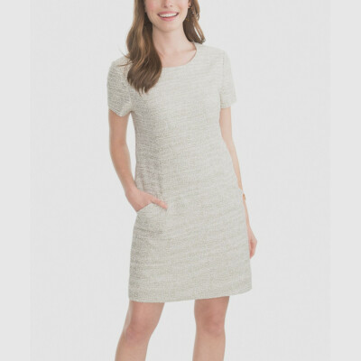 NWT Womens Size Southern Tide Seagrass Green Paislee Tweed Dress