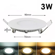 1-40PCS 9W 12W 15W 18W 24W LED Recessed Ceiling Panel Down Lights Lamp Fixture