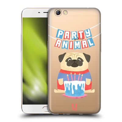 HEAD CASE DESIGNS FUN PARTY ANIMALS SOFT GEL CASE FOR OPPO PHONES