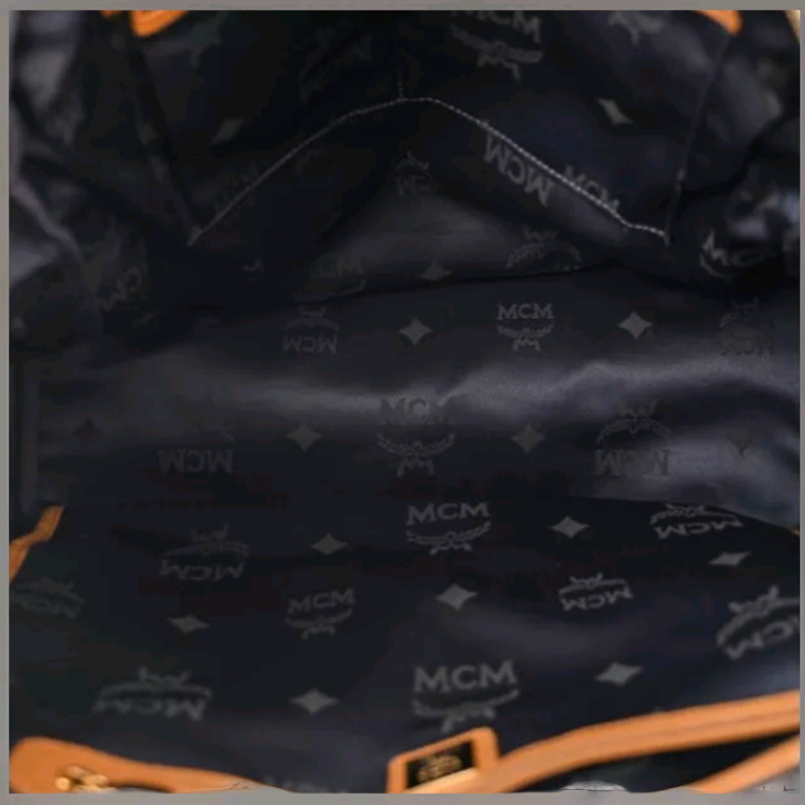 MCM Stark Leather Studded Backpack - image 6