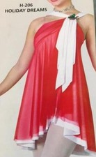Valentine Dance Costume lyrical ballet skate Christmas holiday dreams