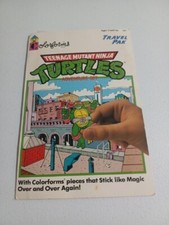 1990, TMNT Colorforms Travel Pack Mirage Teenage Mutant Ninja Turtles Vintage