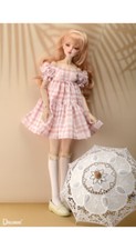 Dollmore long dress for 1/3 BJD 24" doll SD - Open S FMB Dress L Pink 