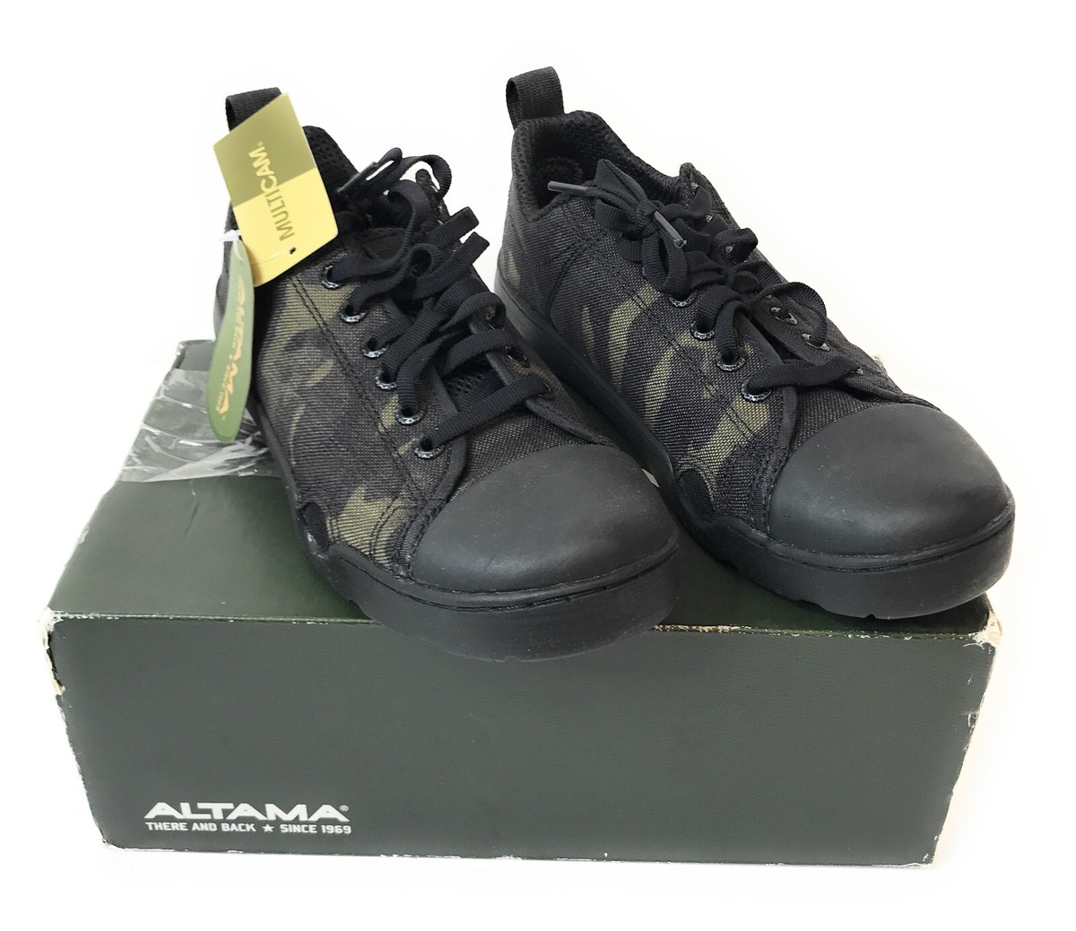 Altama Men's OTB Maritime Low Cut Tactical Boots Shoes, Black Multicam,  Size 6R