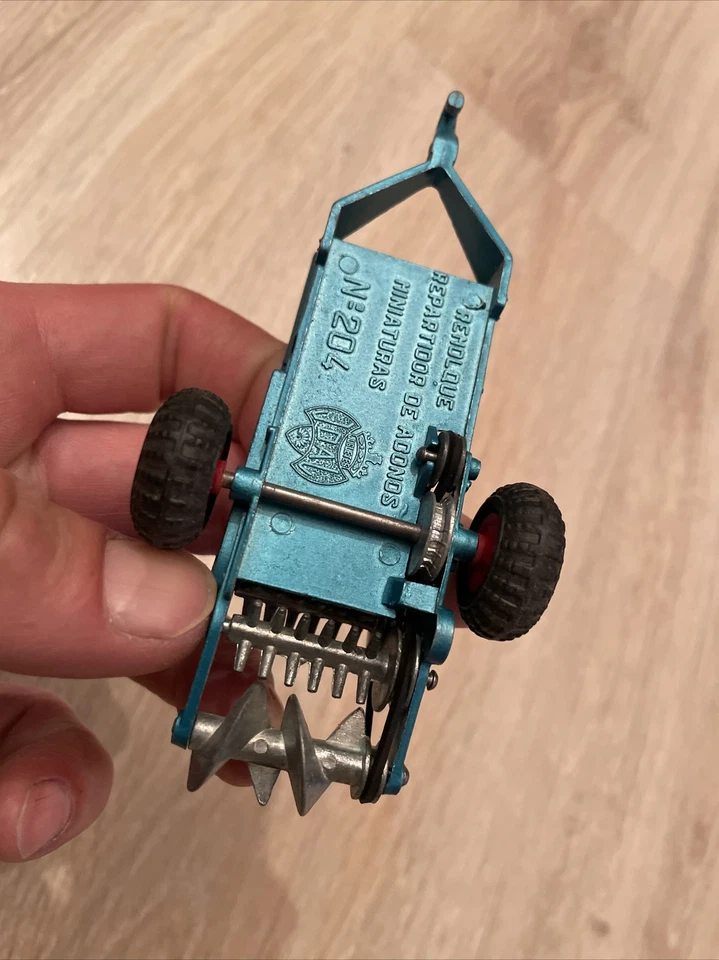 Rare remorque Vintage 1970' S - Remolque Repartidor de Abonos Joal Ref 204 bleu - Photo 4/4