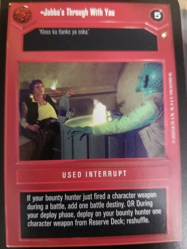 Star Wars CCG Special Edition 2nd Tier SINGLES Karte auswählen SWCCG - Bild 26 von 79