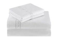 Natori Ming Fretwork Flat sheet king or Queen - white  NA20-1625, NA20-1626