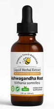 Ashwagandha Root Tincture 1oz 2oz | Stress & Anxiety Relief | Brain Health Suppo