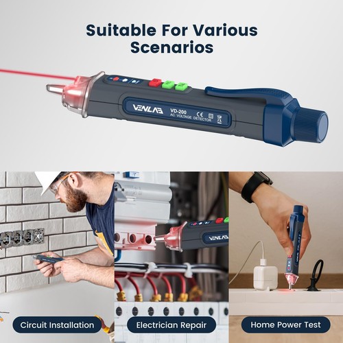 VENLAB Voltage Tester VD200 12V-1000V/48V-1000V Dual Range Non-Contact Tester - Picture 2 of 11