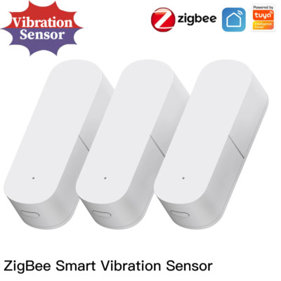 1PC Zigbee Smart Vibration Sensor Detection Alarm Home Security System Control