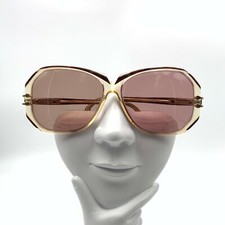 Vintage Enrico Biaggi Brown Translucent Oval Sunglasses Hong Kong FRAMES ONLY