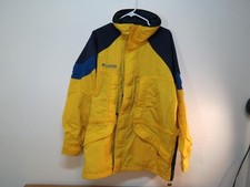 Columbia Interchange Coat Jacket Mens L Outer Layer Only VTG Yellow