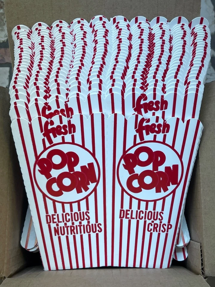 ¡Nuevo! Cajas para palomitas de maíz Paragon International 6"x3,5"x3,5" ~ 100 piezas Foto 3 de 4