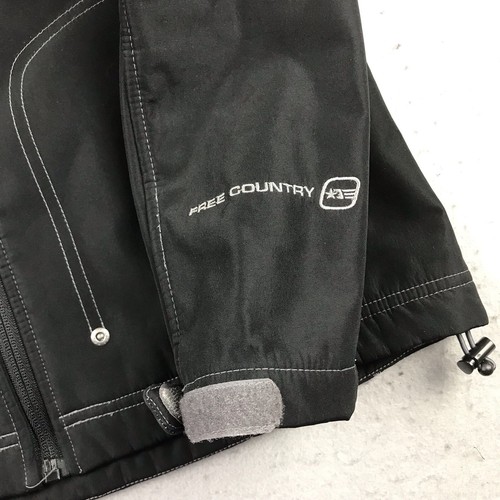 Free Country Jacket Womens Small Black Full Zip Pockets Lined - Picture 5 of 12