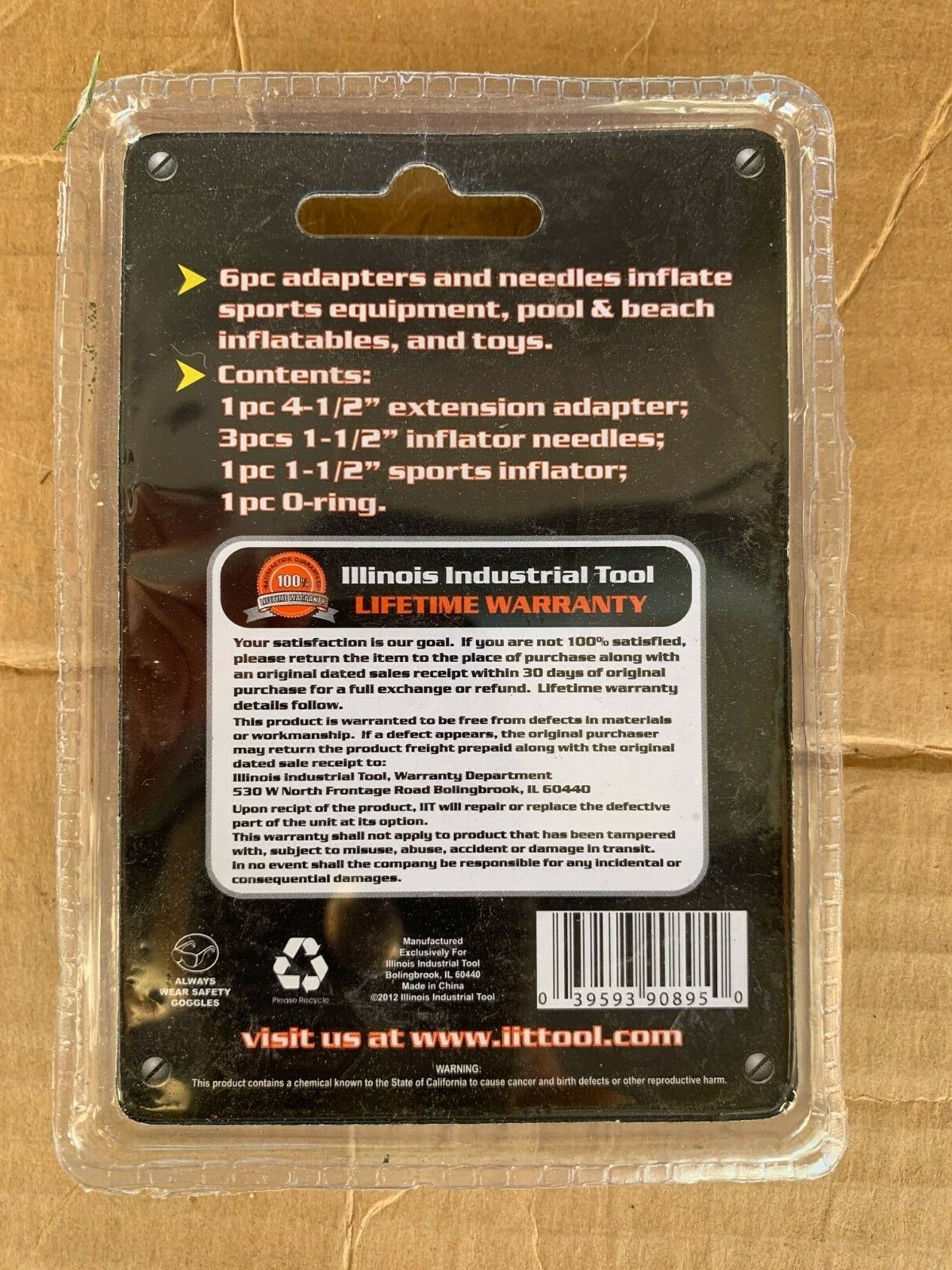 SPORTS INFLATOR KIT ILLINOIS INDUSTRIAL TOOL 