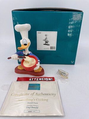 Walt Disney Classics-Chef Donald Duck -New in Box, w/COA (6.75x4