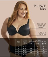 DREAMFIT Bra in Black and Vanilla color options Underwire Micro Plunge Bra NWT