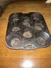 Vintage Wagner Ware 1336 R (Nickel ) Cast Iron Muffin Pan Storage M2