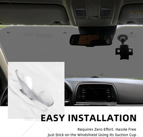 Car Eyes Car Sunshade Shield Windshield Window Sun Shade Blocker Cover Interior - Picture 3 of 28