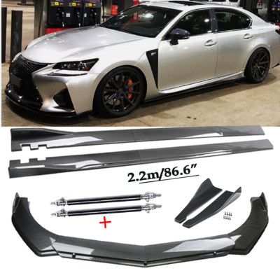 Carbon Fiber Front Bumper Lip Chin Spoiler For Lexus IS200t IS250 IS300 Body Kit