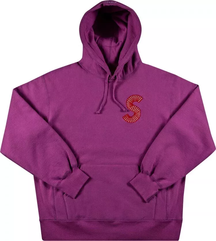 Sweat shirt à capuche logo Supreme S FW20 violet vif homme taille S