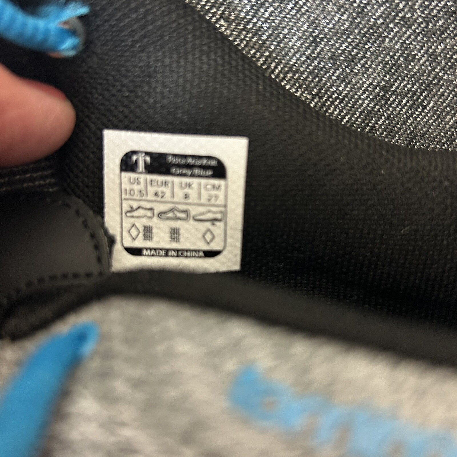 TOMMASO Pista Aria Knit Women's Cycling Shoes Gray Blue Cleats EU 42 US