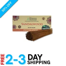 Relaxing Sandalwood Incense Sticks - 100% Natural, 100 Sticks for Positive Vibes