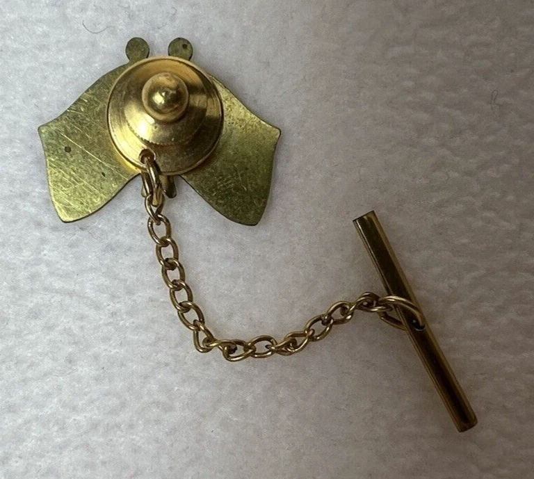 Prendedor de solapa vintage doble bandera de Estados Unidos y bandera irlandesa día de San Patricio Foto 3 de 4