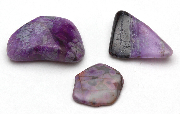 SUGILITE Specimen Polished Mineral Natural Lapidary Gemstone 3pc LOT AFRICA