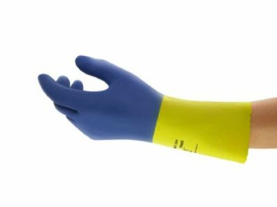 Ansell Chemi-Pro 87-224/10 Size 10 Chemical-Resistant Gloves Lot Of 6 Pair