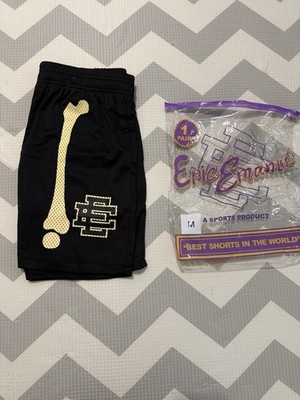 Eric Emanuel EE Black Bone Shorts (SizeM) NEVER WORN With Bag