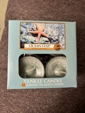 Yankee Candle “Ocean Star” Scented Tea Light Candles – 12 Pack – New