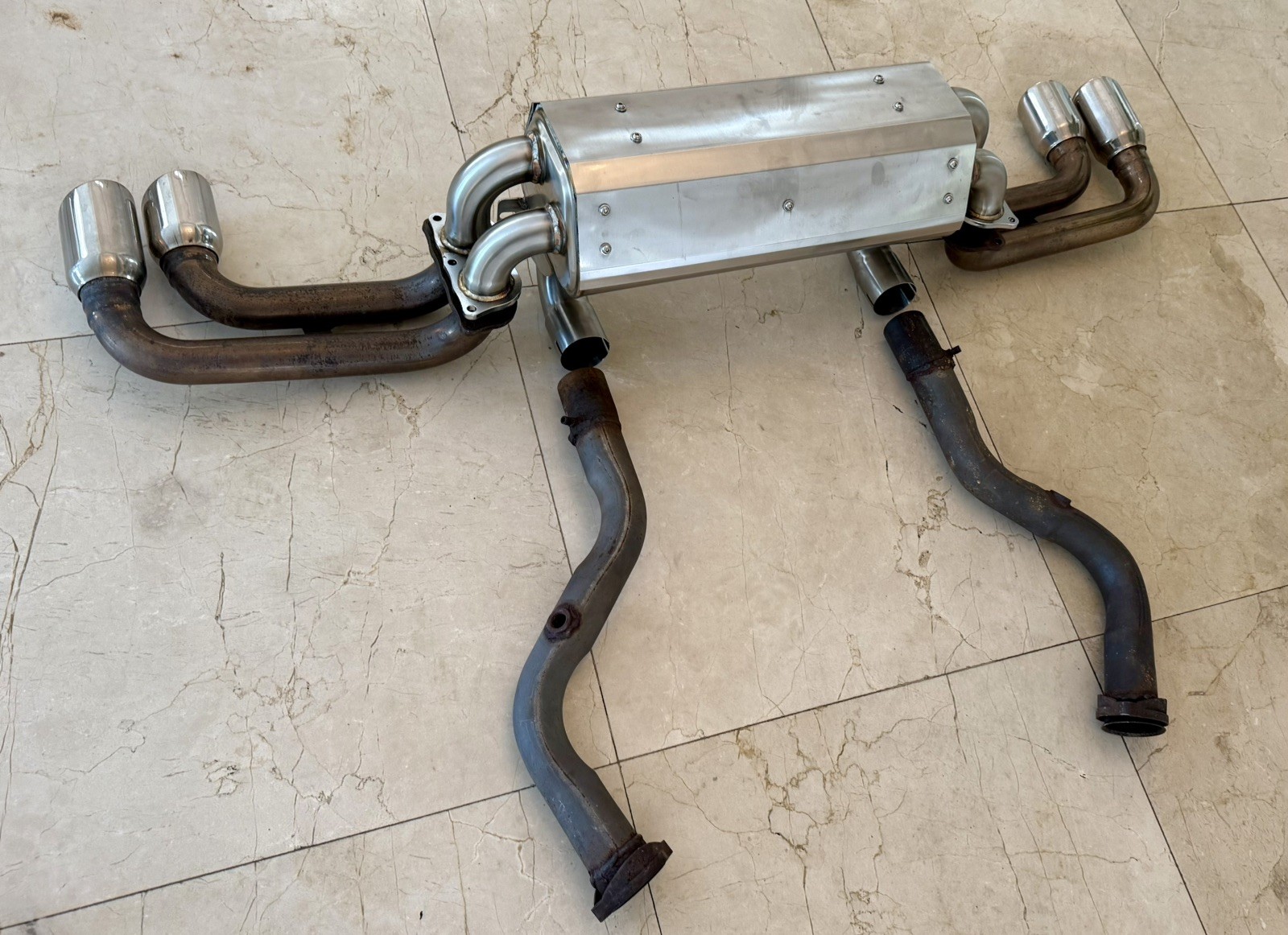Ferrari 360 Performance Stainless Steel Sports Exhaust with TUBI exhaust  tips 